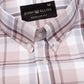 Plaksy Peach Checked Button Down Cotton Shirt - John Ellies