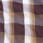 Plaksy Brown And White Checked Button Down Cotton Shirt - John Ellies