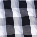 Plaksy Black And White Checked Button Down Cotton Shirt - John Ellies