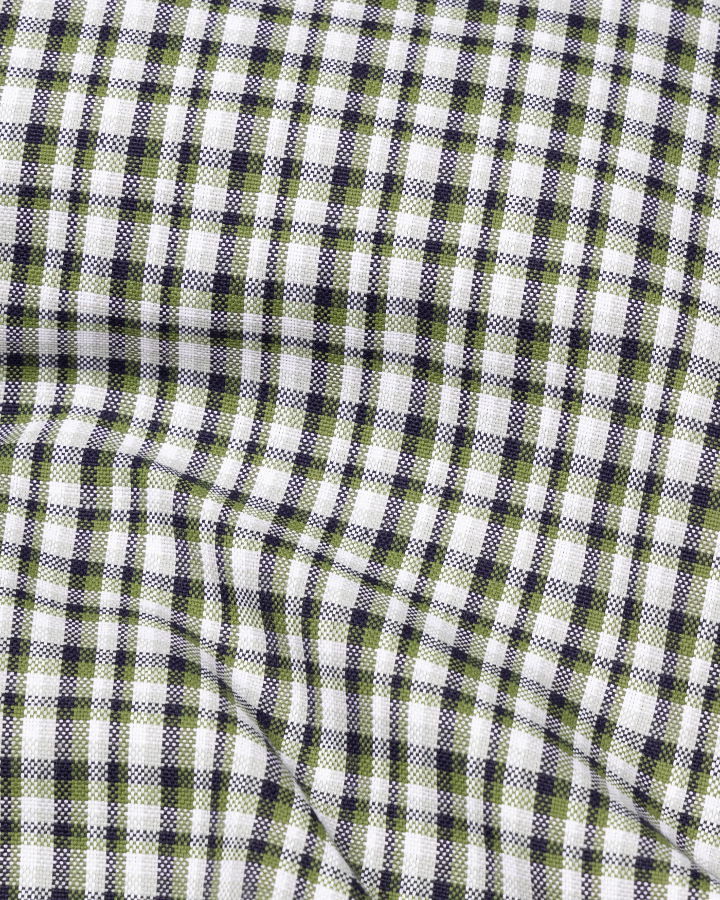 Tauris Green Checked Button Down Cotton Shirt - John Ellies