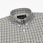 Tauris Green Checked Button Down Cotton Shirt - John Ellies