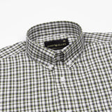 Tauris Green Checked Button Down Cotton Shirt - John Ellies