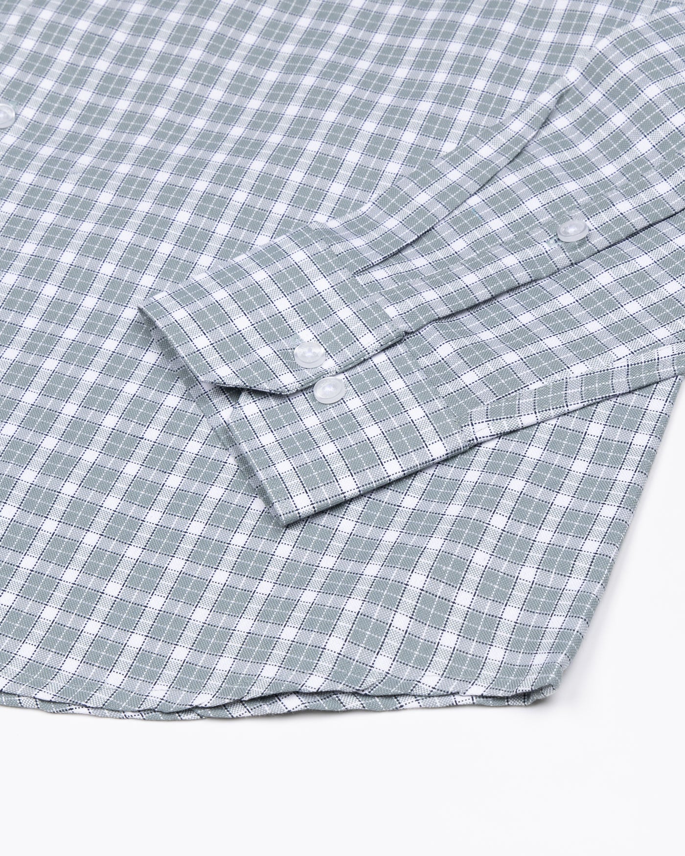 Tauris Olive Checked Button Down Cotton Shirt - John Ellies