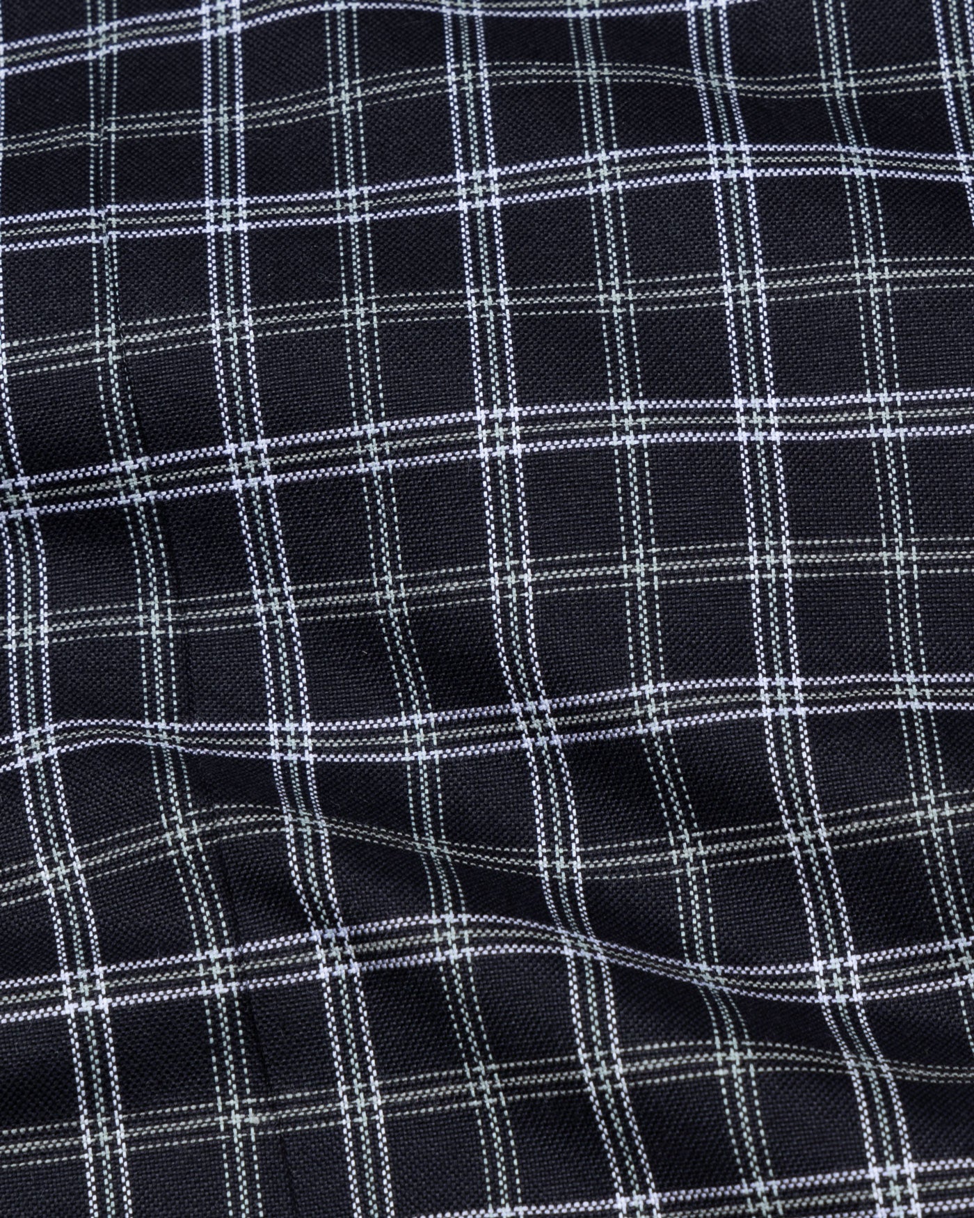 Tauris Black Checked Button Down Cotton Shirt - John Ellies