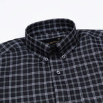 Tauris Black Checked Button Down Cotton Shirt - John Ellies