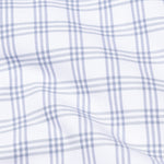 Tauris White Checked Button Down Cotton Shirt - John Ellies