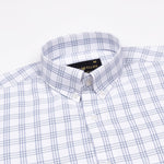 Tauris White Checked Button Down Cotton Shirt - John Ellies