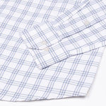 Tauris White Checked Button Down Cotton Shirt - John Ellies