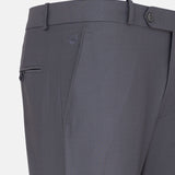 Brant Grey Formal Cotton Pant - John Ellies