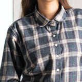 Elan Grey Check Cotton Women Shirt - John Ellies