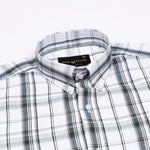 Kentar Dark Green Plaid Button Down Cotton Shirt - John Ellies