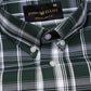 Kentar Green Plaid Button Down Cotton Shirt - John Ellies