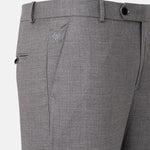 Robbs Silver Checked Formal Pant - John Ellies