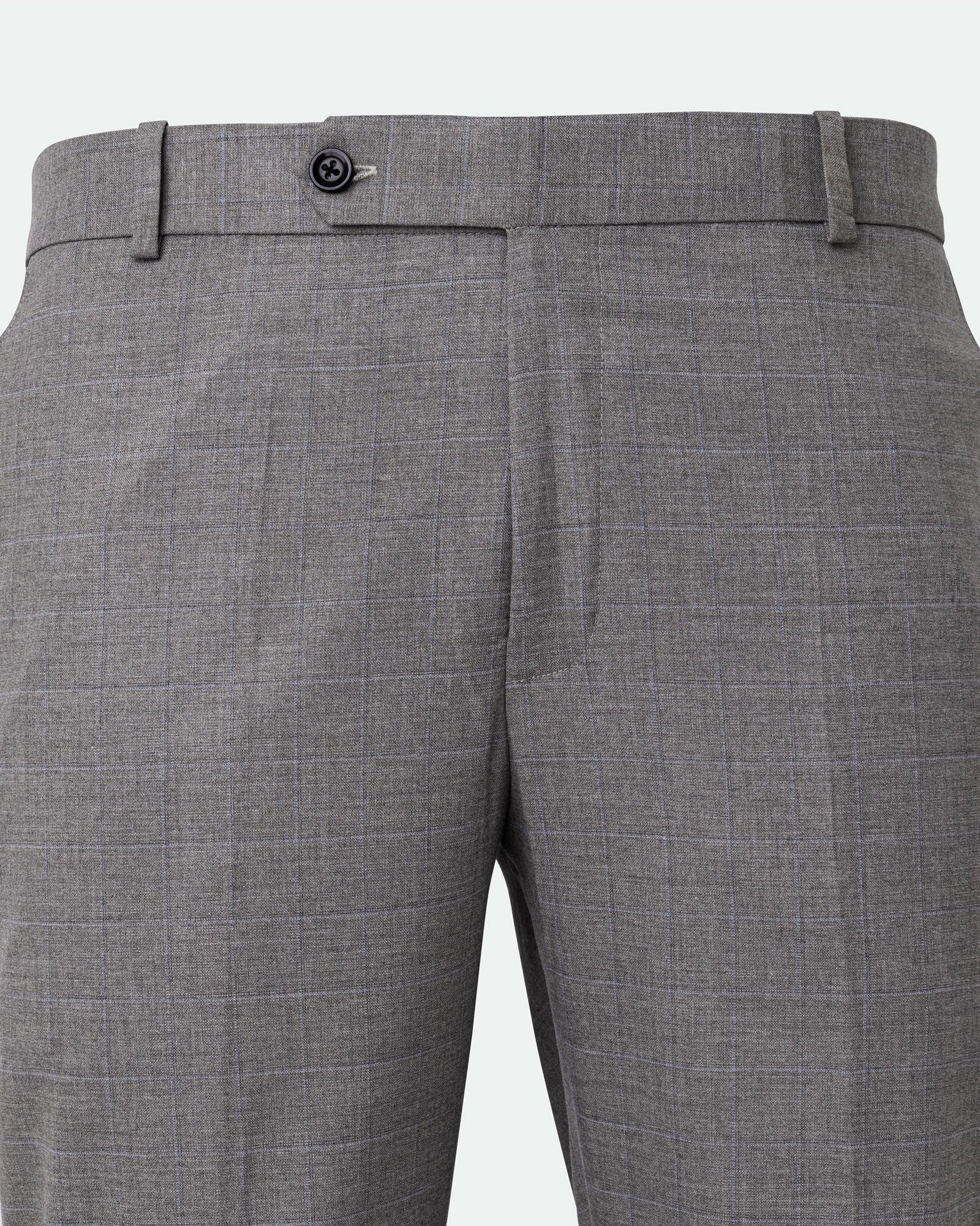 Robbs Silver Checked Formal Pant - John Ellies