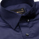 Rostin Navy Blue Hidden Button Down Giza Cotton Shirt - John Ellies