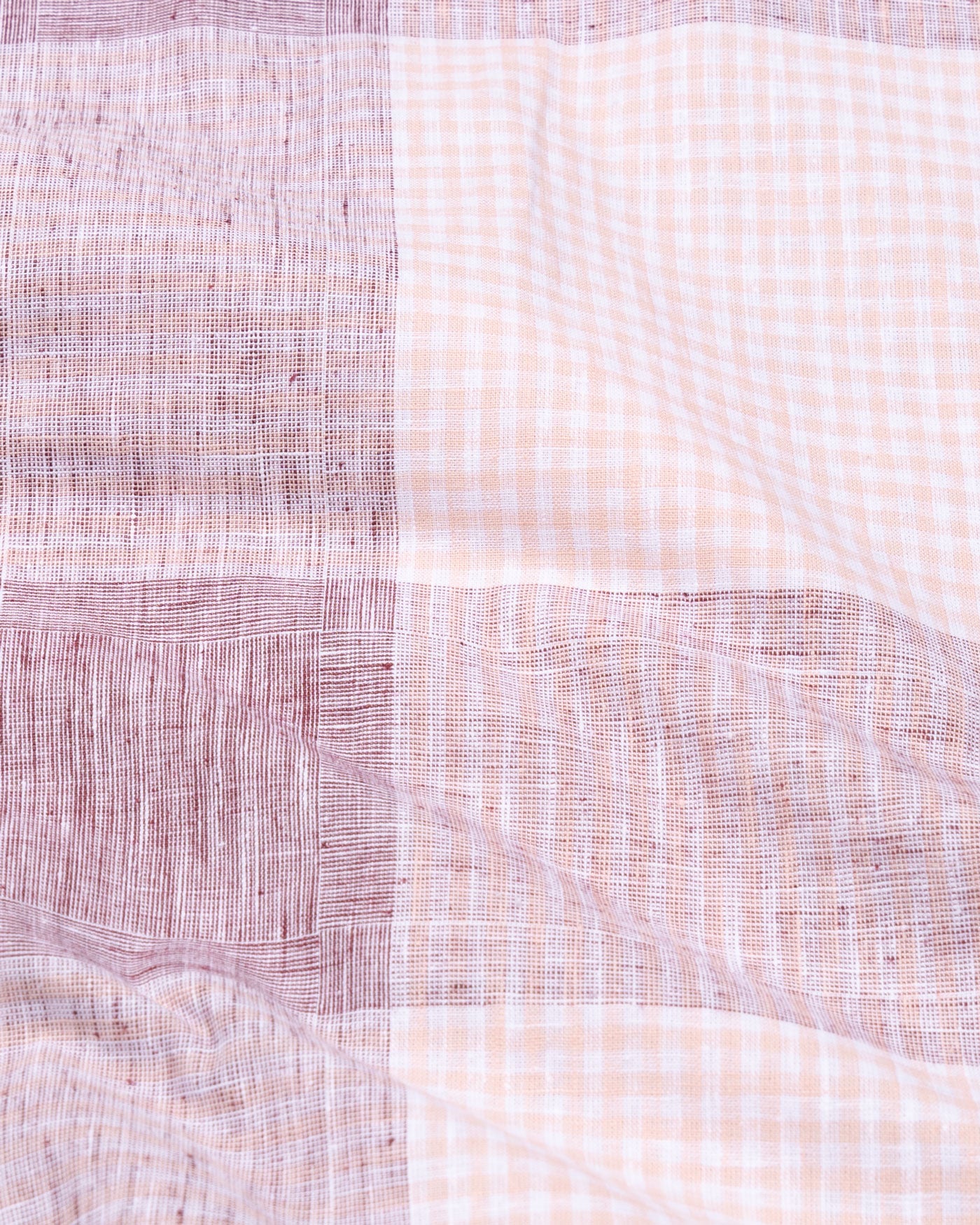 Capella Pink Checked Luxurious Linen Shirt - John Ellies