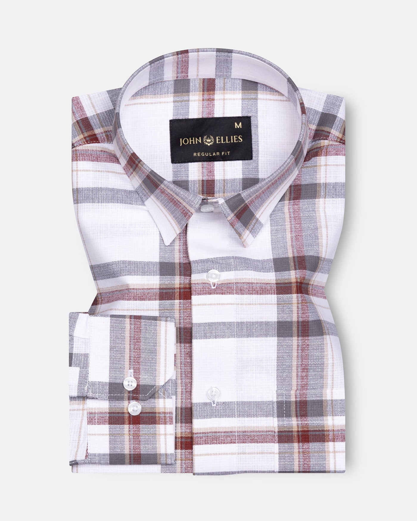 Capella White Checked Luxurious Linen Shirt - John Ellies