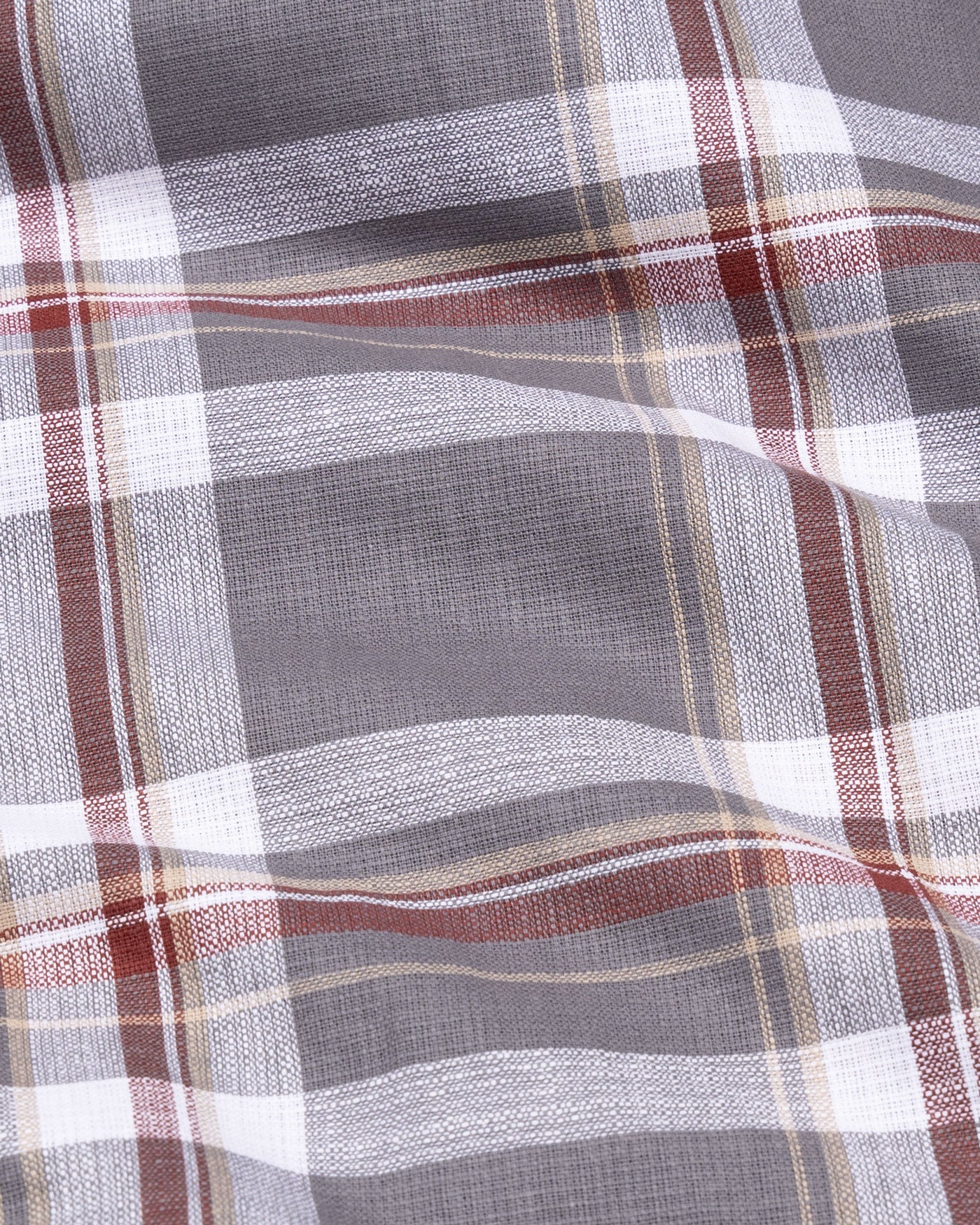 Capella Grey Checked Luxurious Linen Shirt - John Ellies