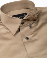 Rostin Golden Hidden Button Down Giza Cotton Shirt