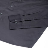 Rostin Black Hidden Button Down Giza Cotton Shirt - John Ellies