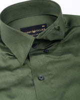 Rostin Green Hidden Button Down Giza Cotton Shirt