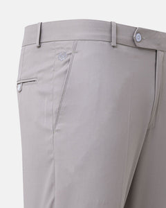 Ascots Silver Plain Formal Cotton Pant - John Ellies