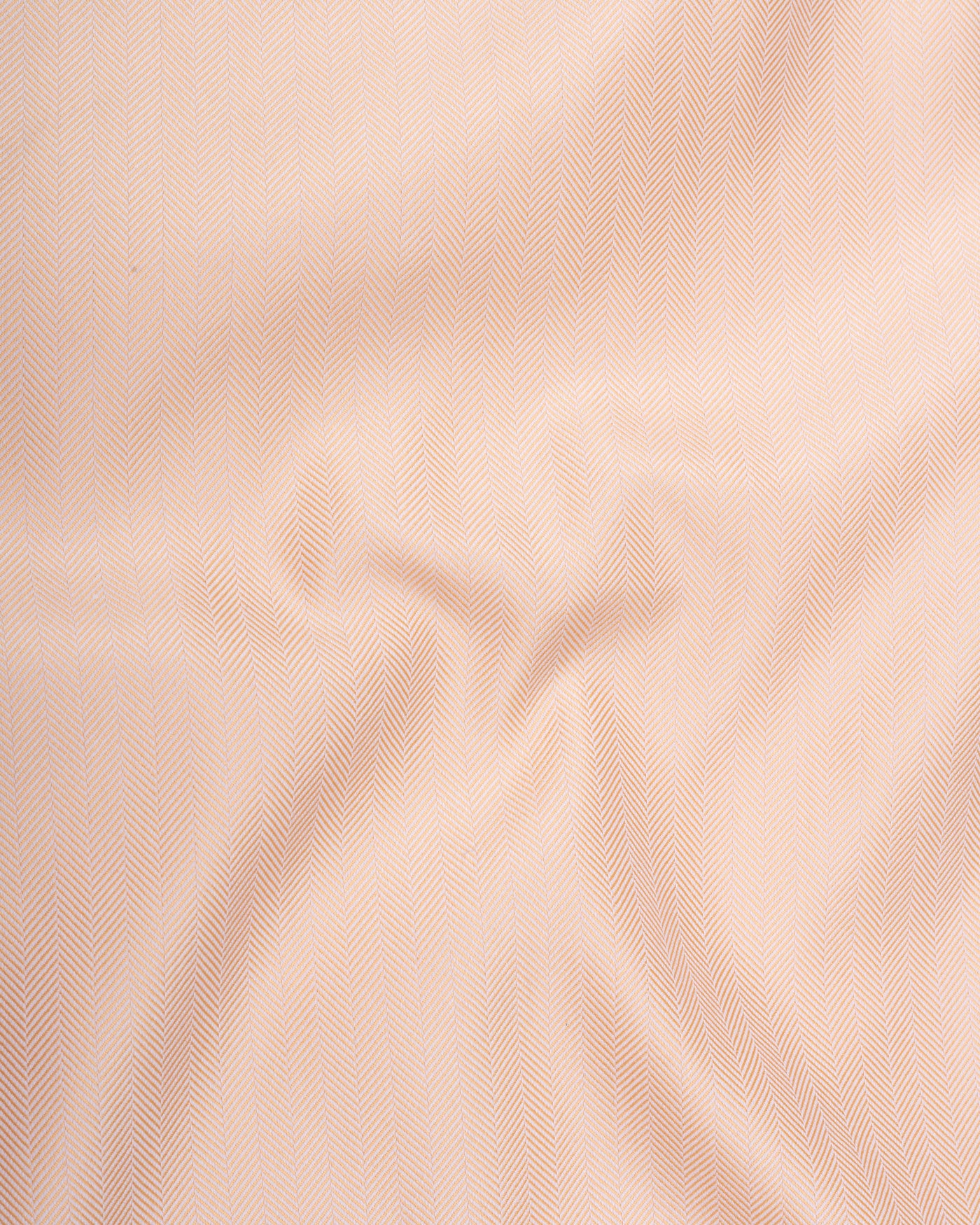Vaspreo Orange Herringbone Textured Cotton Shirt - John Ellies