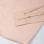 Vaspreo Orange Herringbone Textured Cotton Shirt - John Ellies