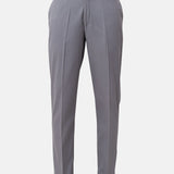 Ascots Light Grey Plain Formal Cotton Pant - John Ellies