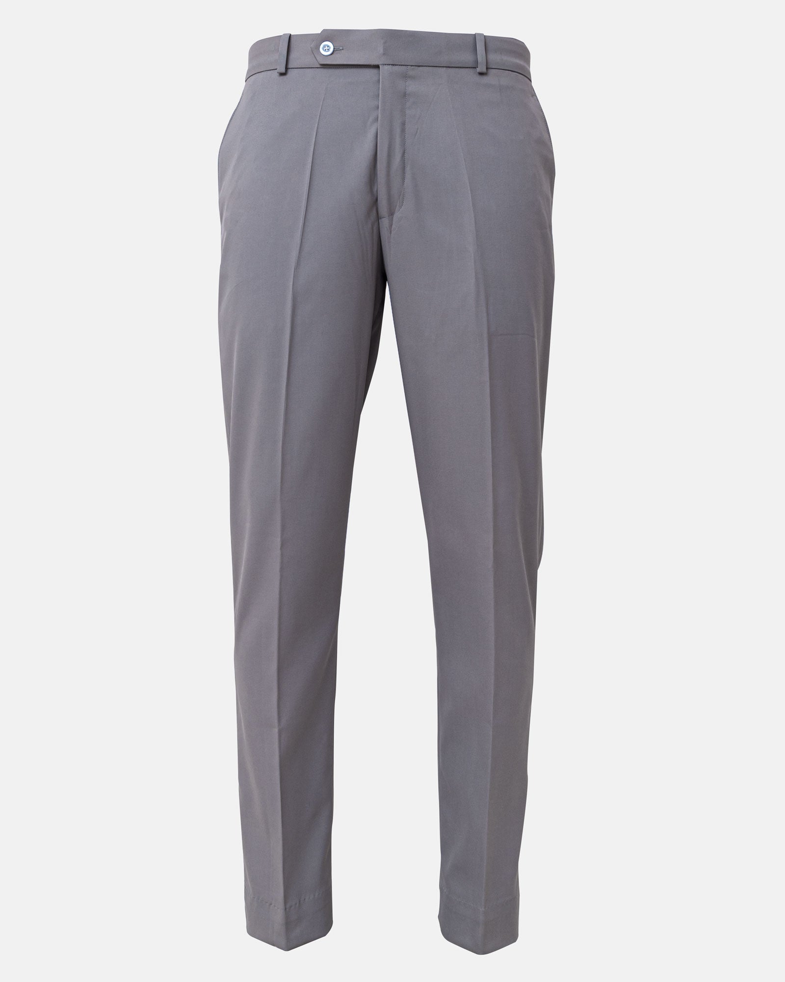 Ascots Light Grey Plain Formal Cotton Pant - John Ellies