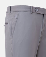 Ascots Light Grey Plain Formal Cotton Pant