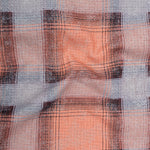 Valiant Orange Plaid Cotton Shirt - John Ellies