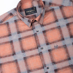 Valiant Orange Plaid Cotton Shirt - John Ellies