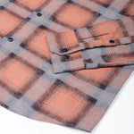 Valiant Orange Plaid Cotton Shirt - John Ellies