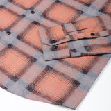 Valiant Orange Plaid Cotton Shirt - John Ellies