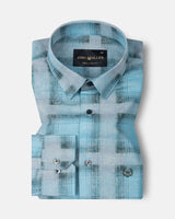 Valiant Green Plaid Cotton Shirt