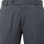 Ascots Oslo Grey Plain Formal Cotton Pant - John Ellies