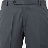 Ascots Oslo Grey Plain Formal Cotton Pant - John Ellies