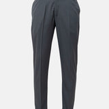 Ascots Oslo Grey Plain Formal Cotton Pant - John Ellies