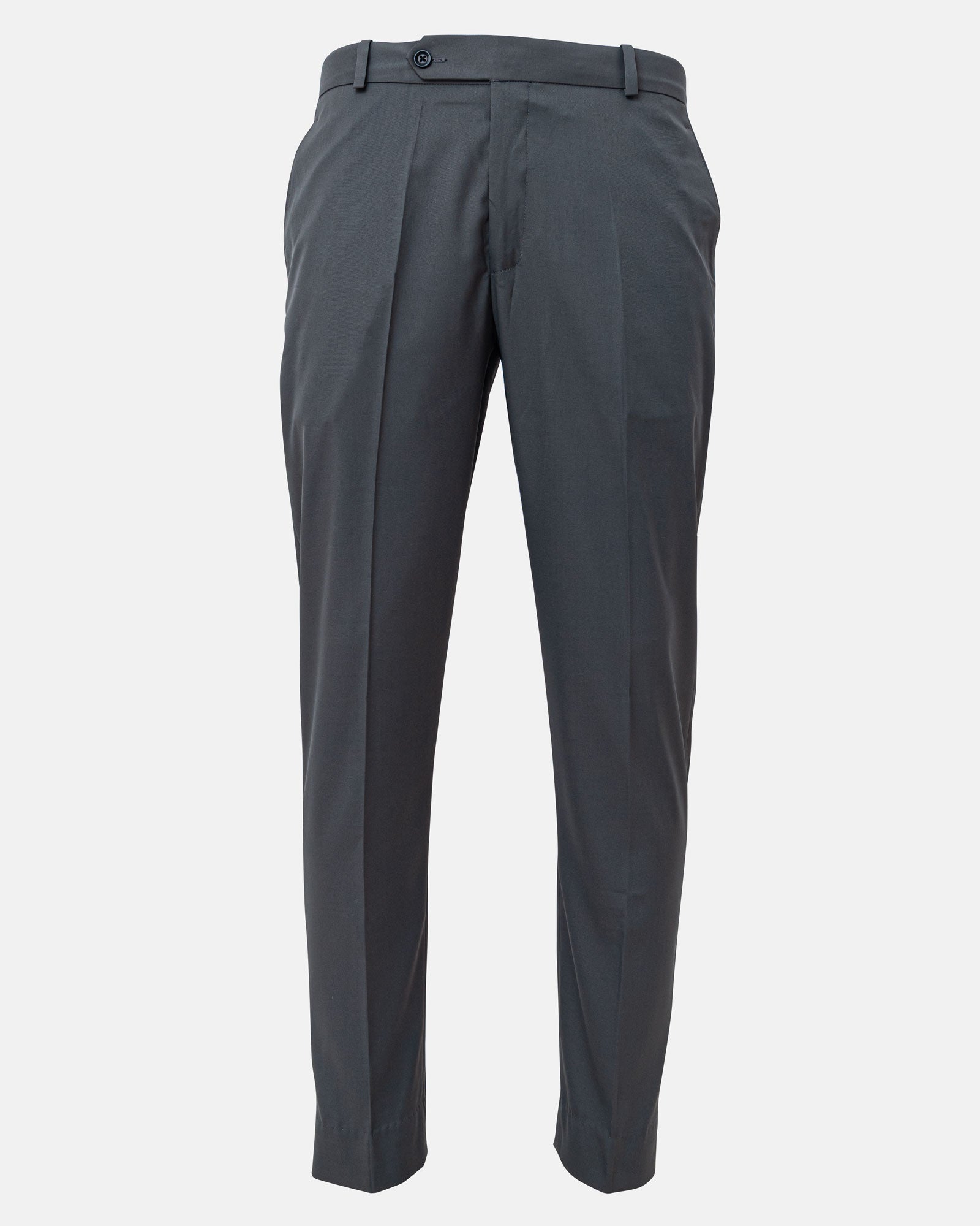 Ascots Oslo Grey Plain Formal Cotton Pant - John Ellies
