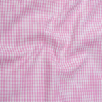 Vorniq Pink Gingham Check Button Down Cotton Shirt - John Ellies