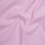Vorniq Pink Gingham Check Button Down Cotton Shirt - John Ellies