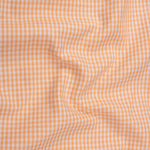Vorniq Orange Gingham Check Button Down Cotton Shirt - John Ellies