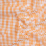Vorniq Orange Gingham Check Button Down Cotton Shirt - John Ellies