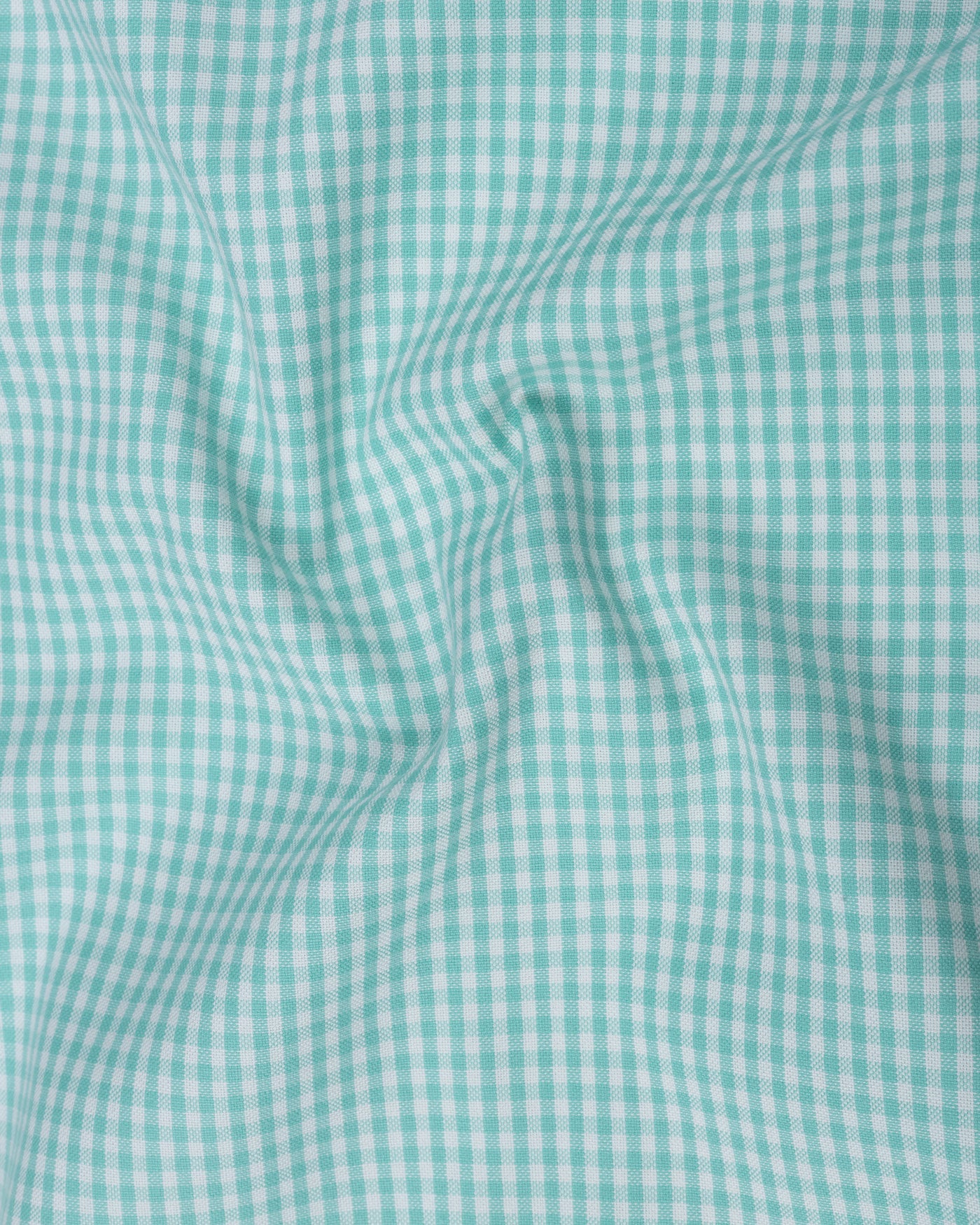 Vorniq Green Gingham Check Button Down Cotton Shirt - John Ellies