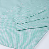 Vorniq Green Gingham Check Button Down Cotton Shirt - John Ellies