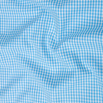 Vorniq Cyan Gingham Check Button Down Cotton Shirt - John Ellies