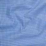 Vorniq Blue Gingham Check Button Down Cotton Shirt - John Ellies