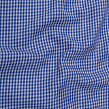 Vorniq Navy Blue Gingham Check Button Down Cotton Shirt - John Ellies