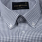 Vorniq Grey Gingham Check Button Down Cotton Shirt - John Ellies